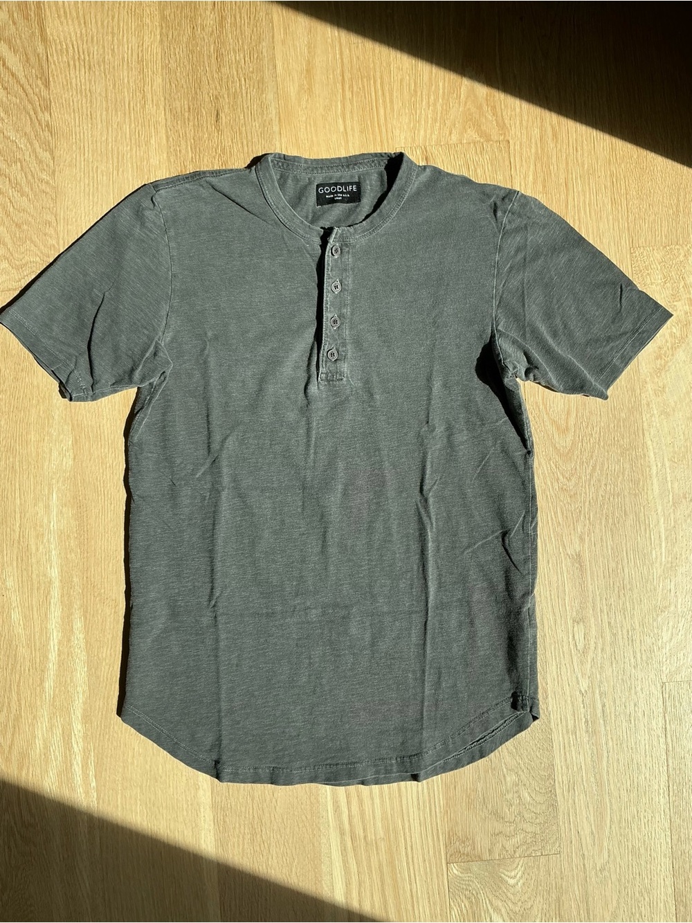 Goodlife Sunfaded 100% Cotton Short Sleeve Henley Shirts Bundle of 3 Men’s Small - Picture 7 of 15